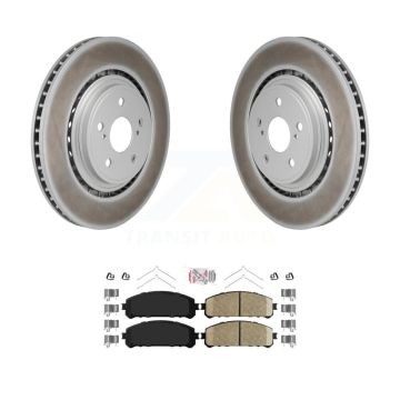 Front Coated Disc Brake Rotors And Ceramic Pads Kit For 2020-2022 Toyota Highlander KGA-106226