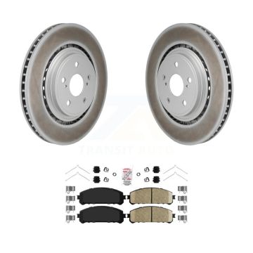 Front Coated Disc Brake Rotors And Ceramic Pads Kit For 2020-2022 Toyota Highlander KGA-106227