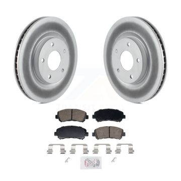 Front Coated Disc Brake Rotors And Ceramic Pads Kit For Nissan Rogue Select KGA-106242