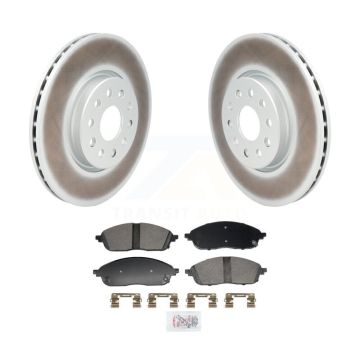Front Coated Disc Brake Rotors And Ceramic Pads Kit For Jeep Grand Cherokee L KGA-106250
