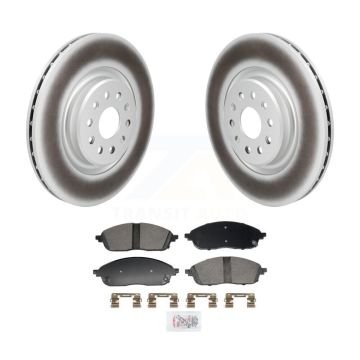 Front Coated Disc Brake Rotors And Ceramic Pads Kit For Jeep Grand Cherokee L KGA-106251