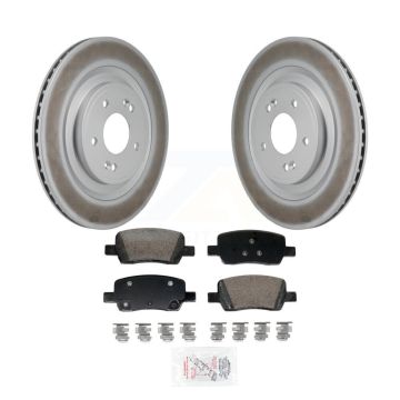 Rear Coated Disc Brake Rotors And Ceramic Pads Kit For Hyundai Santa Fe Kia Sorento KGA-106257