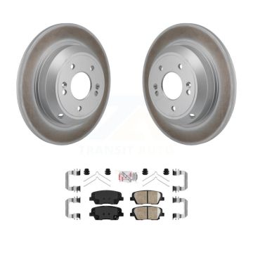Rear Coated Disc Brake Rotors And Ceramic Pads Kit For Genesis G70 Kia Stinger KGA-106266