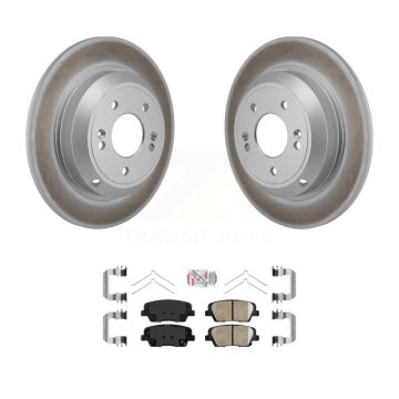 Rear Coated Disc Brake Rotors And Ceramic Pads Kit For Genesis G70 Kia Stinger KGA-106267