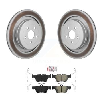 Rear Coated Disc Brake Rotors And Semi-Metallic Pads Kit For Ford Edge Lincoln Nautilus KGA-106268