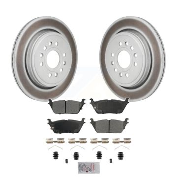 Rear Coated Disc Brake Rotor And Semi-Metallic Pad Kit For Ram 1500 Jeep Wagoneer Grand L KGA-106271