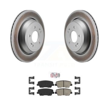Rear Coated Disc Brake Rotors And Ceramic Pads Kit For Hyundai Equus Kia K900 KGA-106274