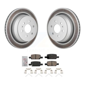 Rear Coated Disc Brake Rotors Ceramic Pad Kit For 2021-2022 Chevrolet Colorado GMC Canyon KGA-106275