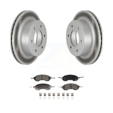 Rear Coated Disc Brake Rotors And Ceramic Pads Kit For Ford Bronco KGA-106289