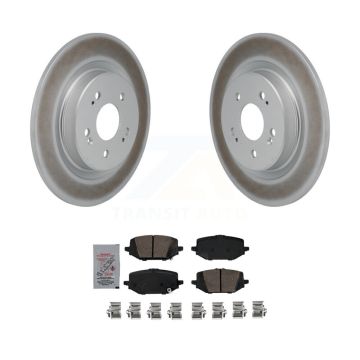 Rear Coated Disc Brake Rotors And Ceramic Pads Kit For 2022-2024 Acura MDX KGA-106301