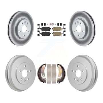 Front Rear Disc Brake Rotors Ceramic Pads And Coated Drum Kit For Chevrolet Sonic KGA-106310
