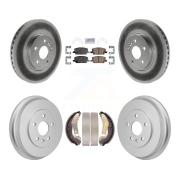 Front Rear Disc Brake Rotors Ceramic Pads And Coated Drum Kit For Chevrolet Trax KGA-106315