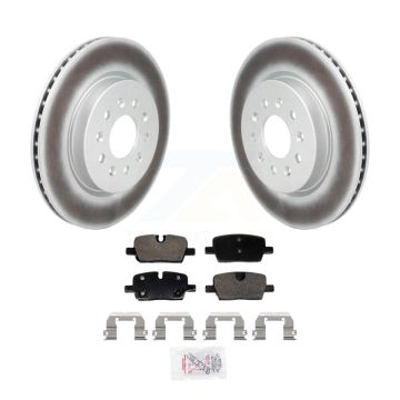 Rear Coated Disc Brake Rotors And Ceramic Pads Kit For Cadillac CT4 KGA-107518