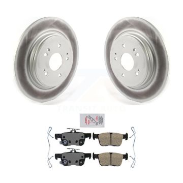 Rear Coated Disc Brake Rotors And Ceramic Pads Kit For 2022-2024 Acura RDX KGA-107522