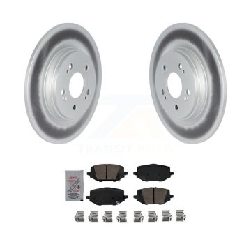 Rear Coated Disc Brake Rotors And Ceramic Pads Kit For 2023-2024 Honda Pilot KGA-107528