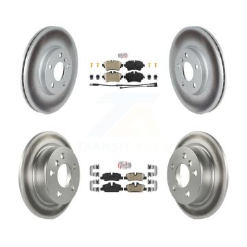 Front Rear Ceramic Pad Coated Disc Brake Rotor Kit For 2022 Mini Cooper S with GAS engine KGA-107559