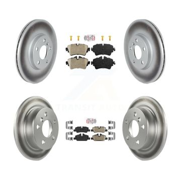 Front Rear Ceramic Pad Coated Disc Brake Rotor Kit For 2022 Mini Cooper S with GAS engine KGA-107560