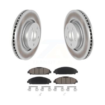 Front Coated Disc Brake Rotors And Ceramic Pads Kit For Ford Mustang KGC-100015