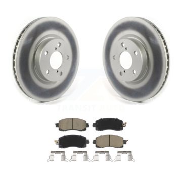 Front Coat Brake Rotor Ceramic Pad Kit For Subaru Impreza With 276mm Diameter KGC-100017