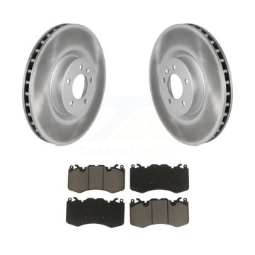 Front Coated Disc Brake Rotors And Ceramic Pads Kit For Land Rover Range Sport KGC-100019