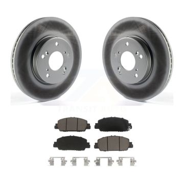 Front Coated Disc Brake Rotors And Ceramic Pads Kit For Honda HR-V Accord KGC-100030
