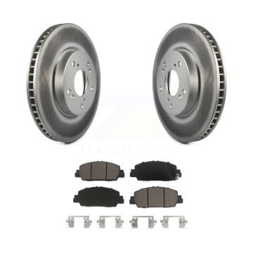Front Coated Disc Brake Rotors And Ceramic Pads Kit For Honda Accord KGC-100031