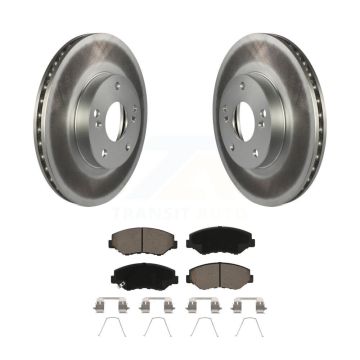 Front Coat Brake Rotors Ceramic Pad Kit For Honda Accord Civic Fit Element Acura ILX CR-Z KGC-100032