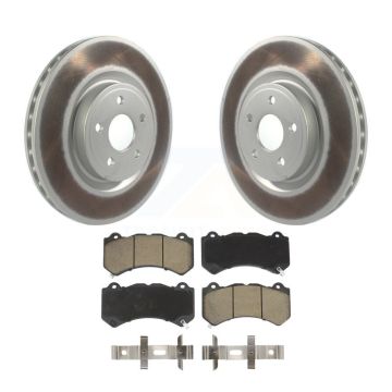 Front Coated Disc Brake Rotors And Ceramic Pads Kit For Jeep Grand Cherokee Dodge Durango KGC-100033