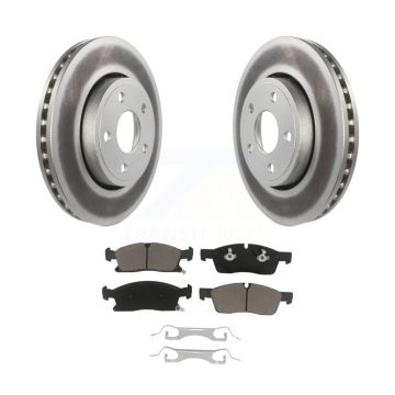 Front Coated Disc Brake Rotors And Ceramic Pads Kit For Jeep Grand Cherokee Dodge Durango KGC-100034