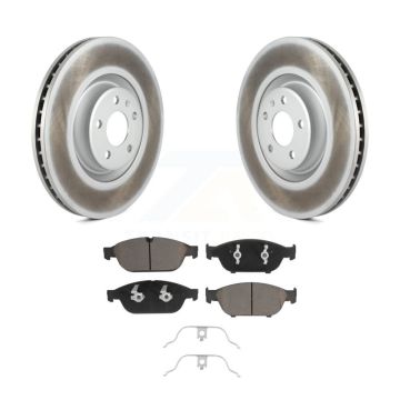 Front Coated Disc Brake Rotors And Ceramic Pads Kit For Audi A6 Quattro A7 KGC-100041