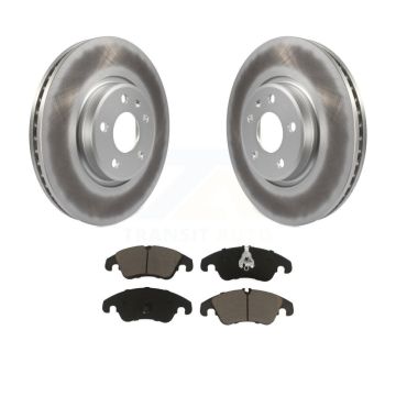 Front Coated Disc Brake Rotors Ceramic Pad Kit For Audi A4 Quattro Q5 A5 allroad A7 S5 A6 KGC-100043