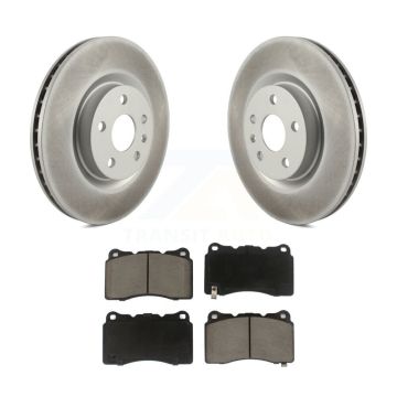 Front Coated Disc Brake Rotors And Ceramic Pads Kit For Cadillac XTS Buick Regal KGC-100045