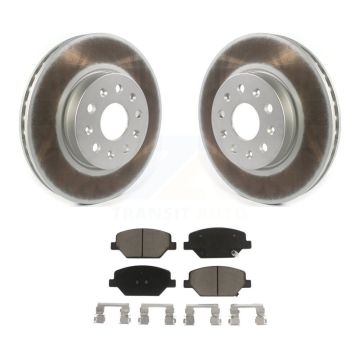 Front Coat Disc Brake Rotors Ceramic Pad Kit For Chevrolet Camaro Without Brembo Calipers KGC-100050