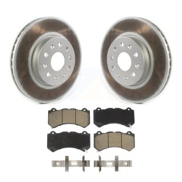 Front Coated Disc Brake Rotors And Ceramic Pads Kit For Chevrolet Camaro LT LS KGC-100053