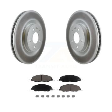 Front Coated Disc Brake Rotors And Ceramic Pads Kit For Ford Mustang KGC-100054