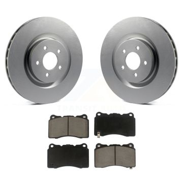 Front Coated Disc Brake Rotors And Ceramic Pads Kit For Ford Mustang KGC-100055