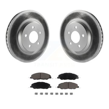 Front Coated Disc Brake Rotors And Ceramic Pads Kit For Ford Mustang KGC-100056