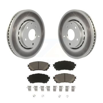 Front Coated Disc Brake Rotor & Ceramic Pad Kit For 2019-2021 Mazda 6 Naturally Aspirated KGC-100060