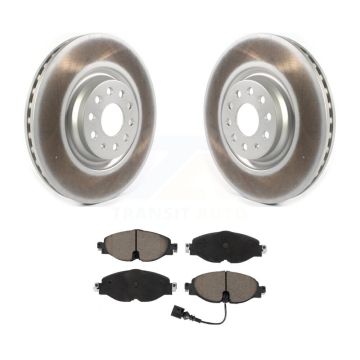 Front Coated Disc Brake Rotors And Ceramic Pads Kit For Volkswagen Golf Jetta Audi A3 KGC-100061