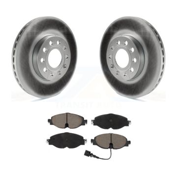Front Coat Brake Rotors Ceramic Pad Kit For Volkswagen Golf Jetta SportWagen Taos Audi A3 KGC-100064
