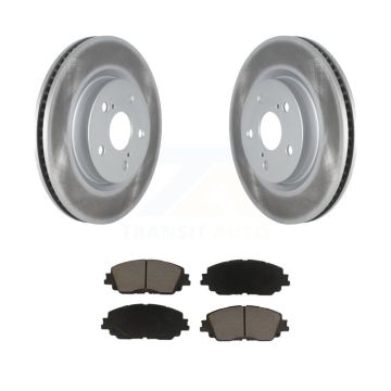 Front Coated Brake Rotor & Ceramic Pad Kit For Toyota RAV4 Camry Corolla Cross Lexus C-HR KGC-100067