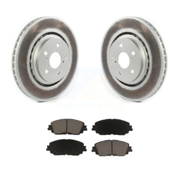 Front Coated Brake Rotors Ceramic Pad Kit For 2020-2023 Toyota Camry XSE With TRD Package KGC-100068