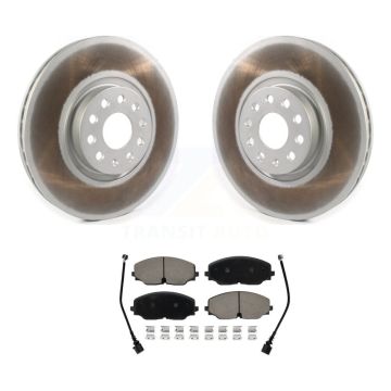 Front Coated Disc Brake Rotors And Ceramic Pads Kit For Volkswagen Atlas Cross Sport KGC-100078