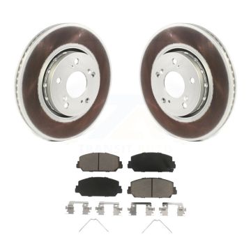 Front Coated Disc Brake Rotors And Ceramic Pads Kit For Acura RLX KGC-100079