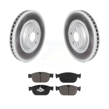 Front Coat Brake Rotors Ceramic Pad Kit For Volvo XC60 XC90 XC40 S60 Recharge C40 V90 V60 KGC-100081