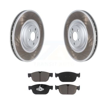 Front Coated Brake Rotor & Ceramic Pad Kit For Volvo XC90 With 366mm Diameter KGC-100082