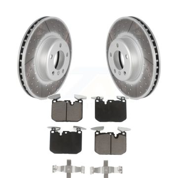 Front Coat Brake Rotors Ceramic Pad Kit For BMW 328i xDrive 330i 320i 435i 440i 228i Gran KGC-100087