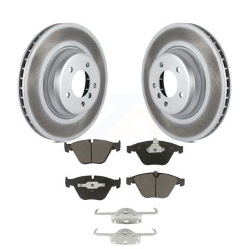 Front Coated Disc Brake Rotor And Ceramic Pad Kit For BMW 335i xDrive X1 335xi 335is 335d KGC-100089
