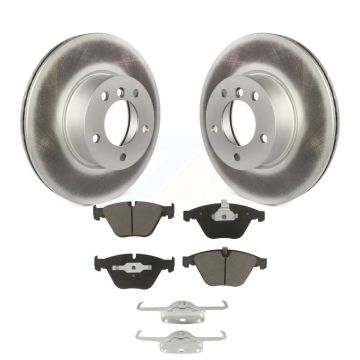 Front Coated Disc Brake Rotors And Ceramic Pads Kit For BMW 328i xDrive X1 328xi KGC-100090