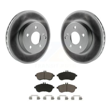 Front Coated Disc Brake Rotors And Ceramic Pads Kit For Mercedes-Benz C300 C250 C230 KGC-100093